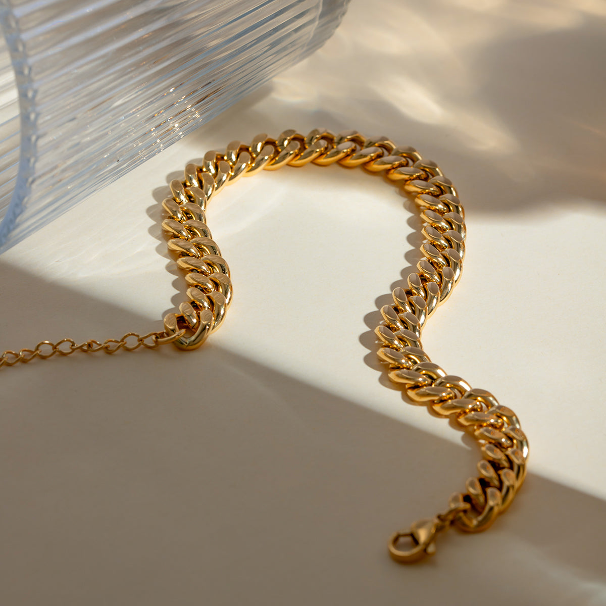 18k Gold Stainless Steel Chain Ankle Bracelet